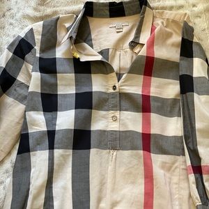 Burberry stretch cotton check shirt